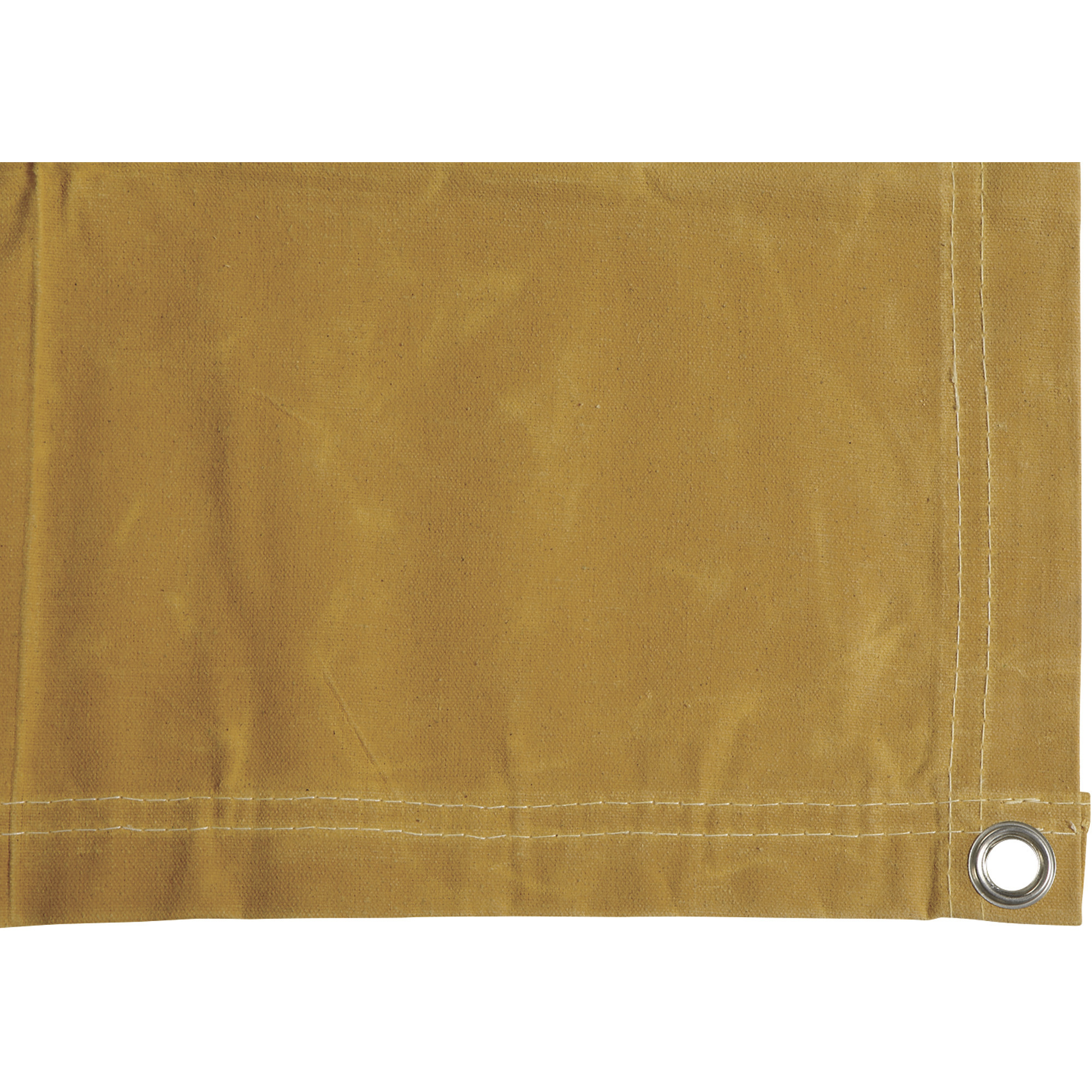 Dize Heavy-Duty 10-Oz. Treated Cotton Duck Canvas Tarp, Mustard Yellow, 10ft. x 16ft., Model# CA1016